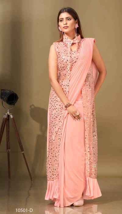 D.NO. 10501A TO 10501G BY AMOHA FANCY SAREES WHOLESALER IN INDIA  